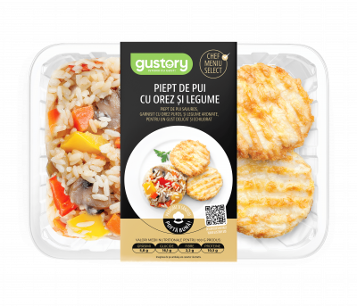 Piept de pui cu orez și legume   320 g