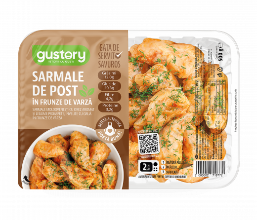 Sarmale Gustory de post frunză de varza 500g